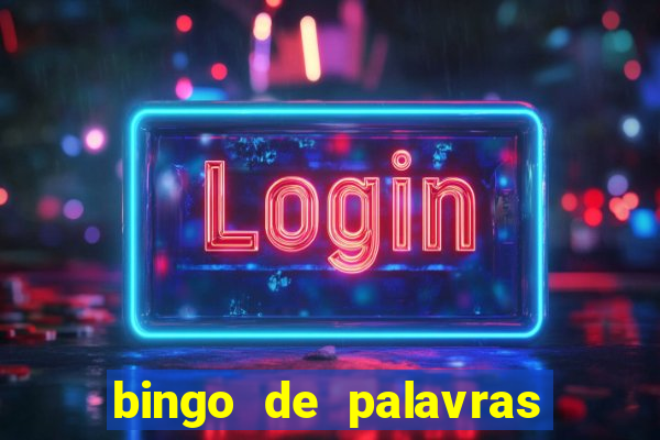 bingo de palavras de natal